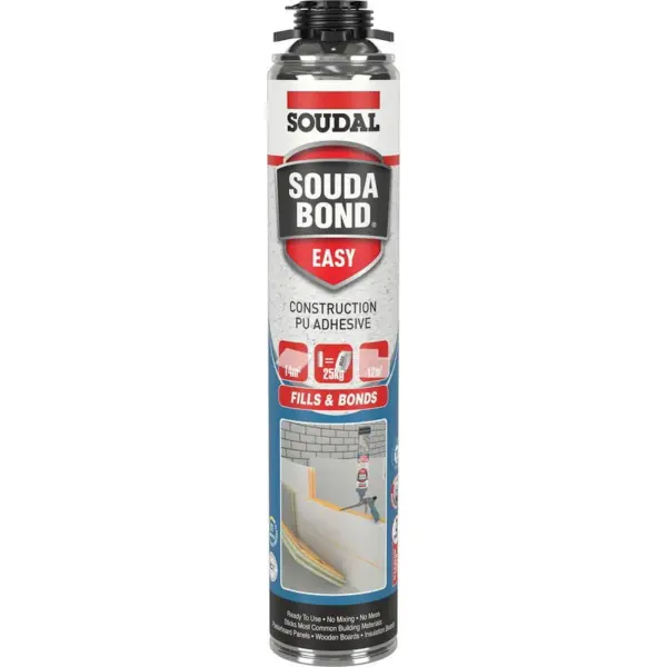 SOUDABOND EASY CONSTRUCTION ADHESIVE FOAM (Fix All Fills & Bonds) Gun Grade SOUDABOND EASY CONSTRUCTION ADHESIVE FOAM (Fix All Fills & Bonds) Gun Grade