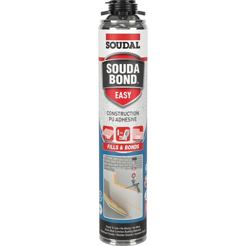 SOUDABOND EASY CONSTRUCTION ADHESIVE FOAM (Fix All Fills & Bonds) Gun Grade
