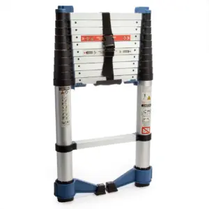 BuildCraft SR10102 TaskLadder - Soft Close Telescopic Ladder with Folding Feet - 3.2m
