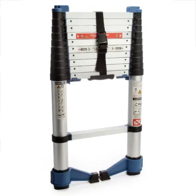 BuildCraft SR10102 TaskLadder - Soft Close Telescopic Ladder with Folding Feet - 3.2m