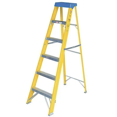 Titan Industrial Fibreglass Swingback Step Ladders