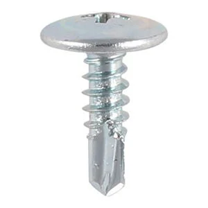 Wafer Head Self Drilling Metal Framing Screws - BZP