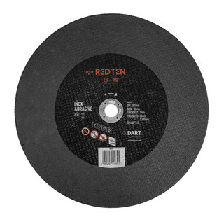 x DART Red Ten SS/Inox 300 x 3.0 x 20mm Abrasive Thin Metal Cutting Discs - 12"