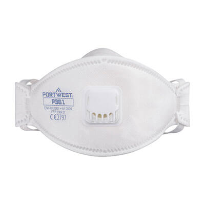 P361WHR Trifold Valved Dolomite FFP3 Respirator (Pk10)